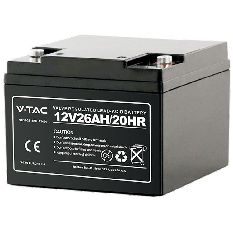 Acumulator Gel Plumb 12V 26Ah Negru