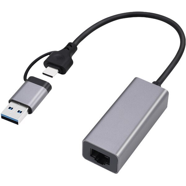 Adaptor A-USB3AC-LAN-01 USB 3.1 A Type-C  Gigabit  RJ-45 Gri