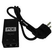 Adaptor POE 24V 1A Inclusiv Cablu de Alimentare Negru