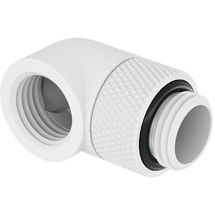 Adaptor Racirea  Apa 90 Grade G1/4inch Alb