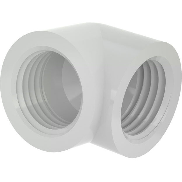 Adaptor Racirea  Apa 90 Grade G1/4inch Alb