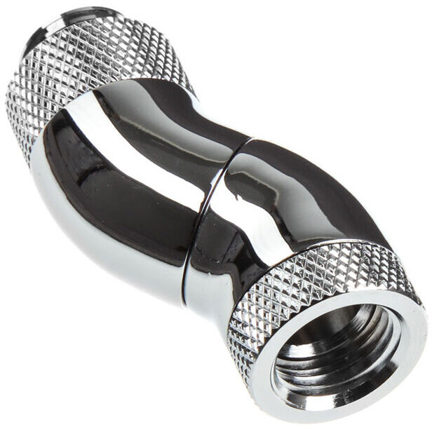 Adaptor Racirea  Apa 90 Grade G1/4inch G1/4inch  3x Rotativ Argintiu