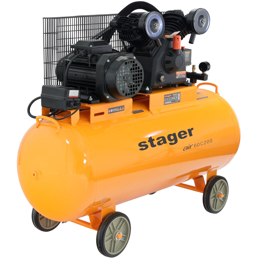 Air 60C200 compresor aer 200L 10bar 600L/min trifazat angrenare curea