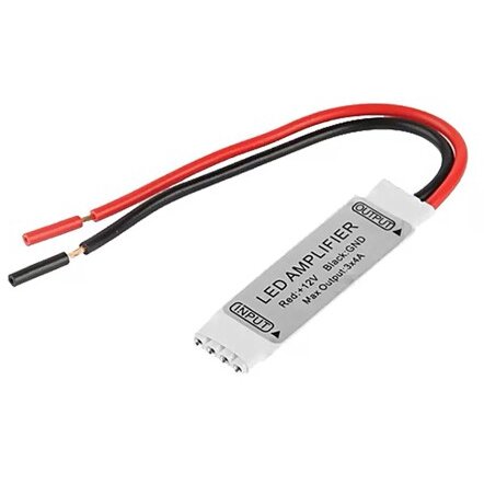 Amplificator Banda LED RGB 5050 3X4A 12V IP20  Alb