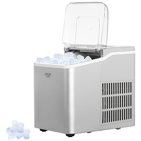 Aparat de Facut Gheata AD 8086 Recipient Apa 1.5L 100W Argintiu