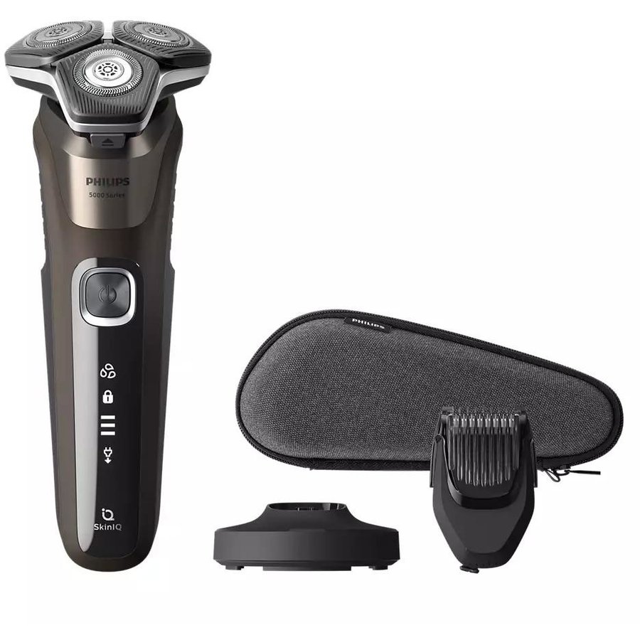 Aparat De Ras Shaver Series 5000 S5886/38 Acumulator Autonomie 60min SkinIQ Maro