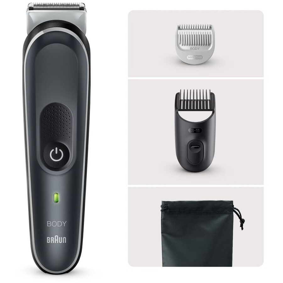 Aparat De Tuns Corporal Series 5  BG5350 Lavabil 0.5mm / 3-11mm Acumulator Li-Ion Autonomie 100min Negru