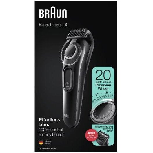 Aparat Tuns Barba Inox Acumulator Autonimie 50min Negru