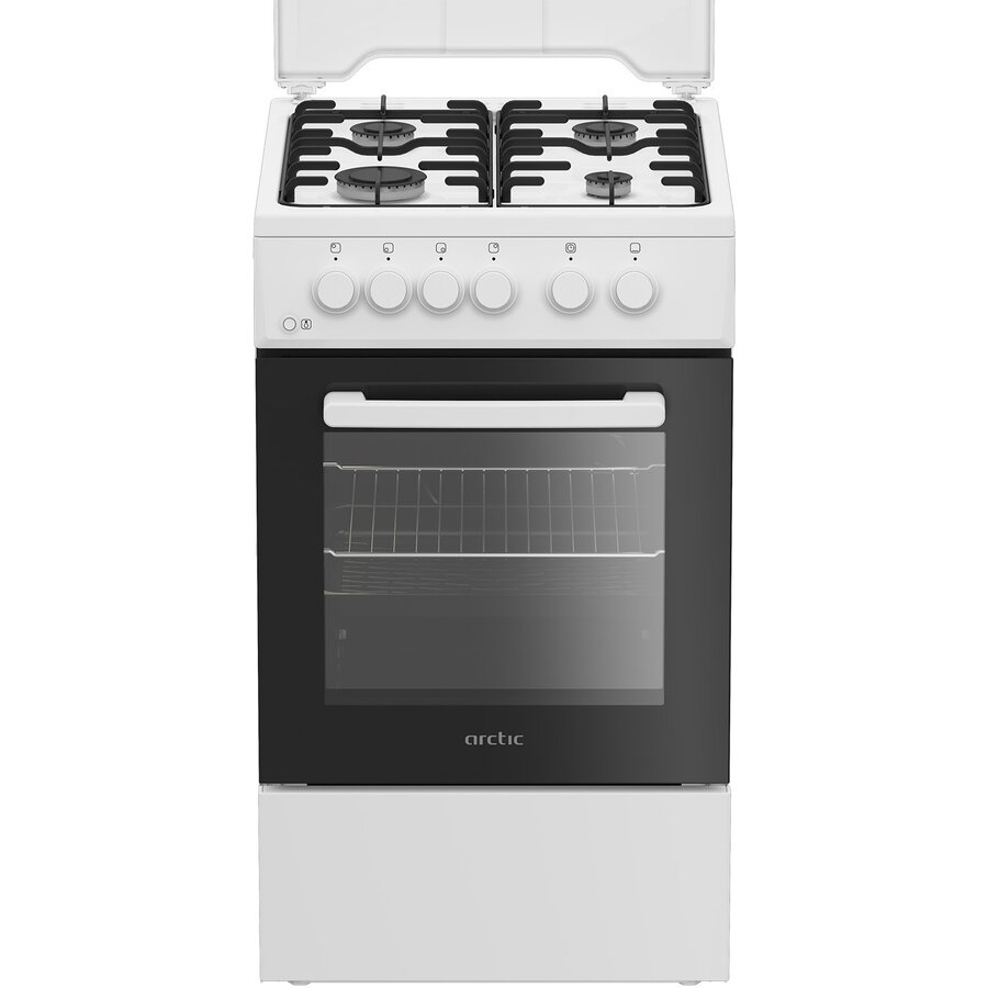 Aragaz AGM5610FL Gaz 4 Arzatoare Iluminare Interioara Alb