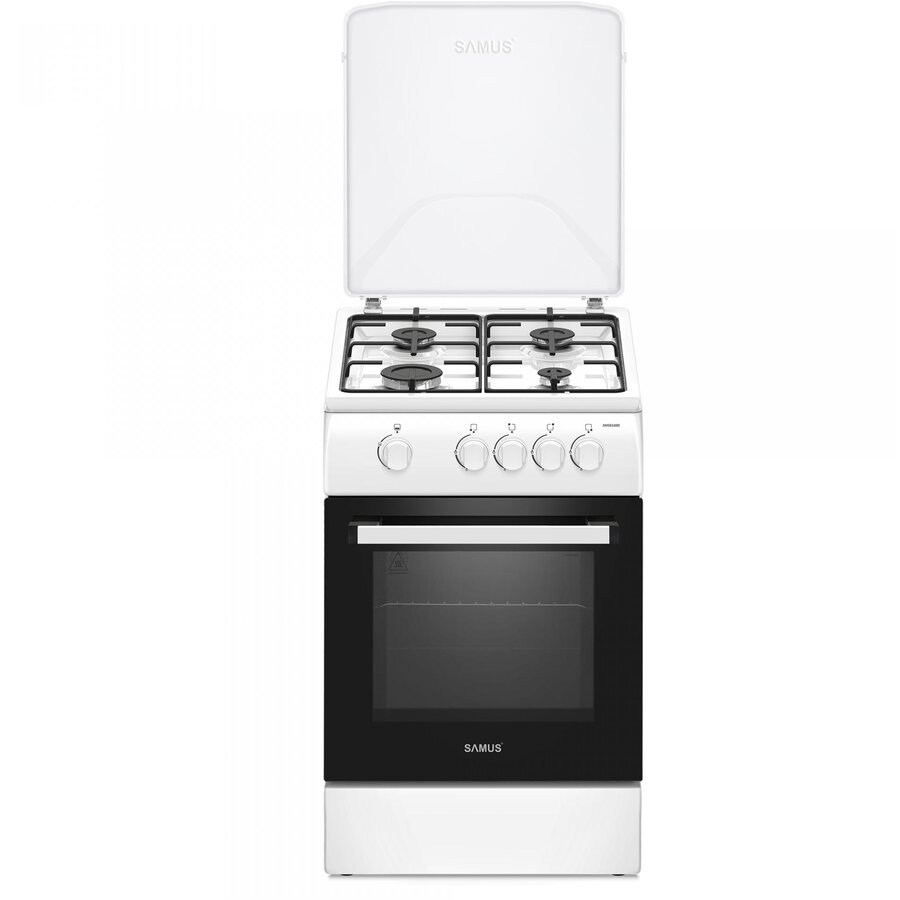 Aragaz SM561ABS 50x60Cm 4 Arzatoare Alb