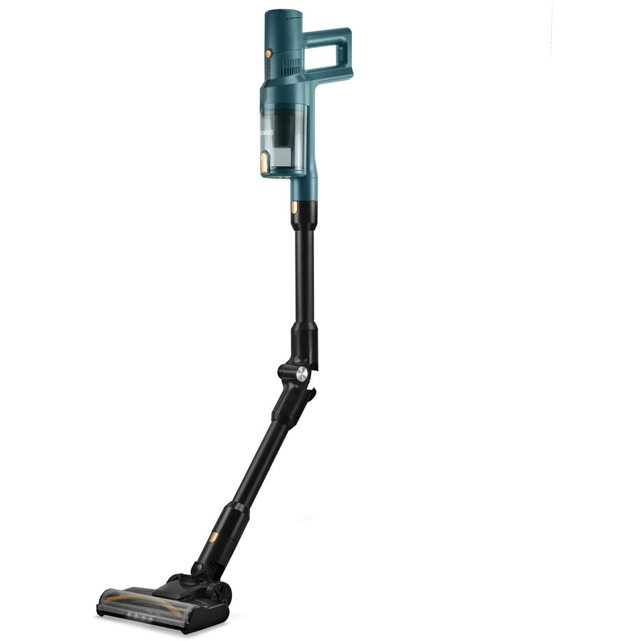 Aspirator Vertical 2in1 fara Fir Power Flex Pro Capacitate Colectare 0.5L Afisaj LED TUb Metalic Flexibil Autonomie Maxim 45 Min 350W Verde