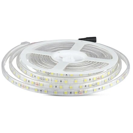 Banda LED SMD5050 24V 60LED/M 6400K IP65 5M 10W Alb Rece