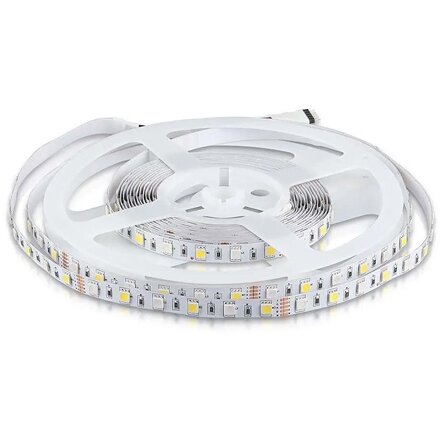 Banda LED SMD5050 60LED/M  IP20 5M  RGB + Alb Rece