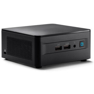 Barebone NUC 12 Pro NUC12WSHi7 Wall Street Canyon Core i7-1260P 4.7GHz Alder Lake no RAM no Storage Iris Xe Graphics Wi-Fi Bluetooth HDMI no OS Negru