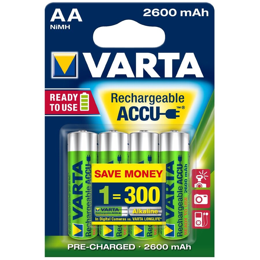 Acumulatori Ni-MH Micro AA 1.2V 2600mAh 4 Buc