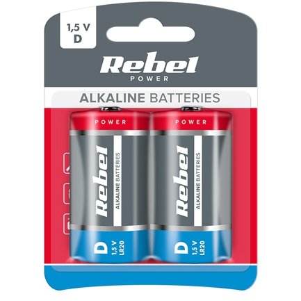 BATERIE ALCALINA R20 BLISTER 2 BUC