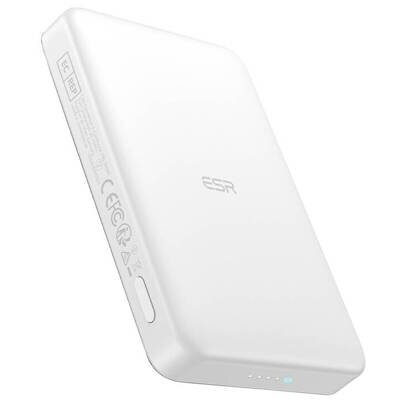 Baterie Externa Qi2 MagSlim 10000mAh Alb