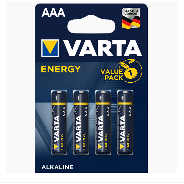 Baterii Alcaline Energy R3 AAA 4 bucati / blister