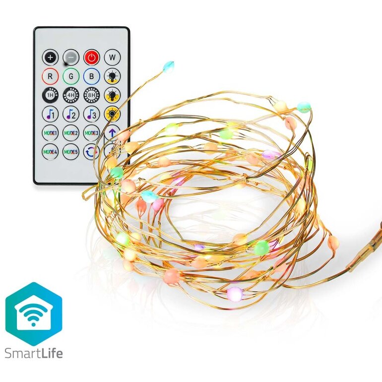 Becuri LED Decorative Smart Wi-Fi RGB 400lm IP20 5m Multicolor