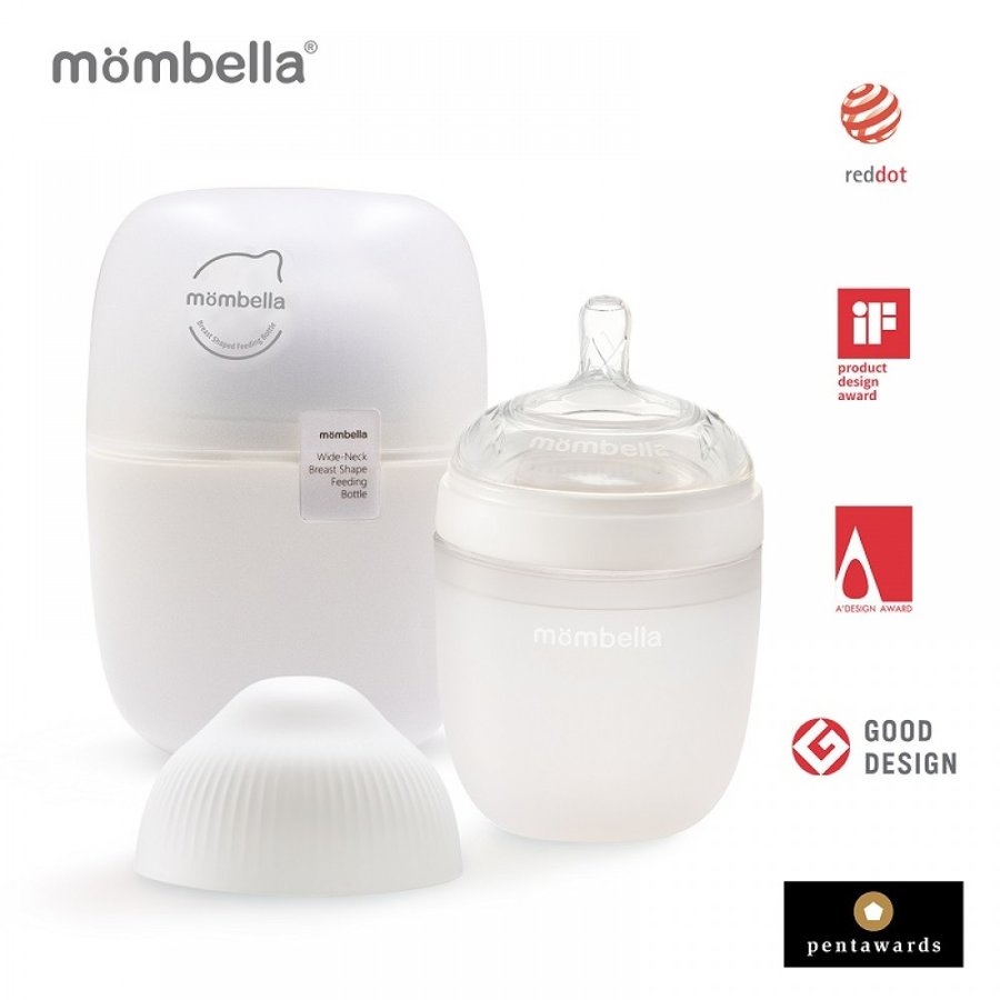 Biberon Anticolici cu Tetina M Flux Breast-Like 210ml Ivory