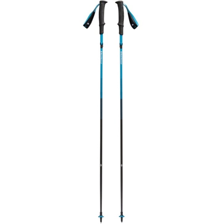 Black Diamond Trekking Poles Distance Carbon Z (anthracite/blue, 1 pair, 105 cm)
