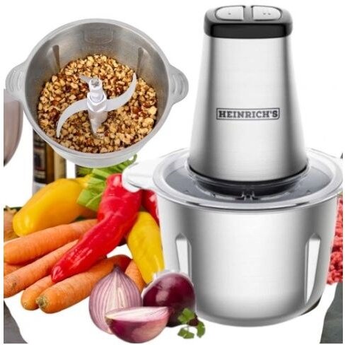 Blender Chopper For Fruit Vegetables and Ice Steel 500W Gri