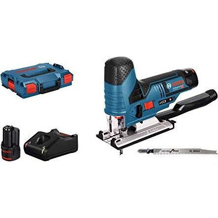 Bosch cordless jigsaw GST 12V-70 Professional, 12 volts (blue / black, L-BOXX, 2x Li-ion batteries 3.0Ah)