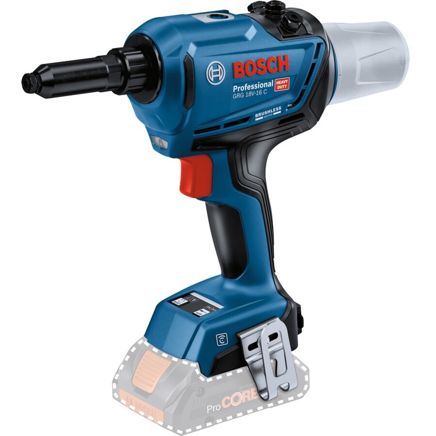 Bosch cordless rivet gun GRG 18V-16 C Professional solo, 18 volts (blue/black, without battery and charger)