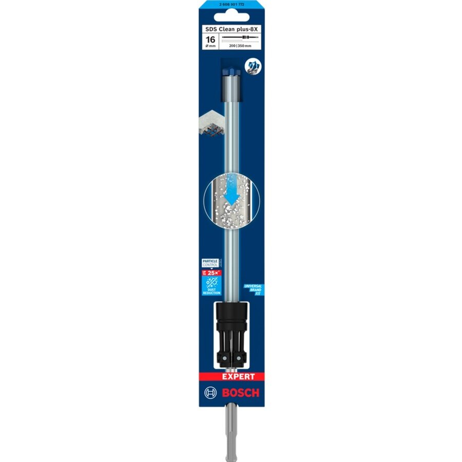 Bosch Expert hammer drill SDS Clean plus-8X, 16mm (working length 200mm, suction drill)