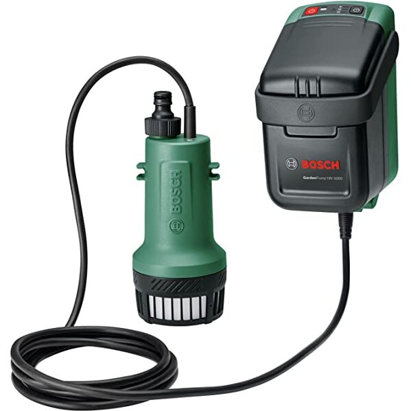 Bosch GardenPump 18V-2000 solo, submersible / pressure pump (green/black, without battery and charger)