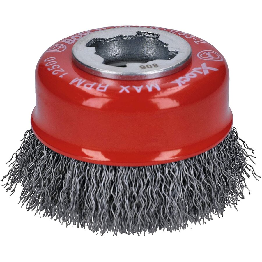 Bosch X-LOCK cup brush Clean for Metal 75mm, crimped 2608620725 steel