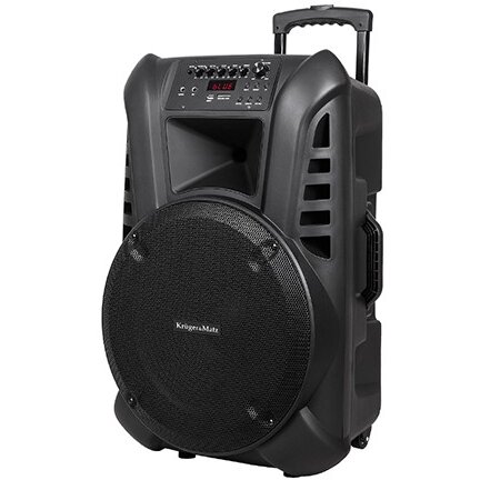 Boxa Activa KM1715 2 Microfoane Wireless Telecomanda Radio FM Negru