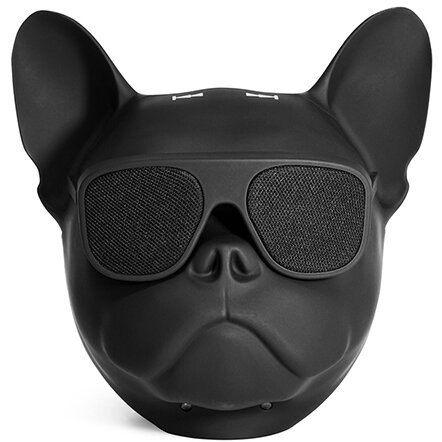 Boxa Portabila Bluetooth Bulldog Francez TWS cu MicroSD AUX Negru