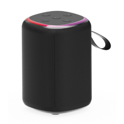 Boxa Portabila SPK-BT-LED-08S Baterie 800mAh microSD Radio FM BT 5.3 Iluminare LED RMS 5W Negru