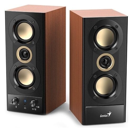 Boxe Desktop SP-HF800BT 2.0 RMS 20W Bluetooth Lemn Maro/Negru