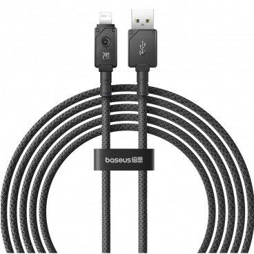 Cablu Date/Incarcare USB-A Lightning 18W 2m Negru