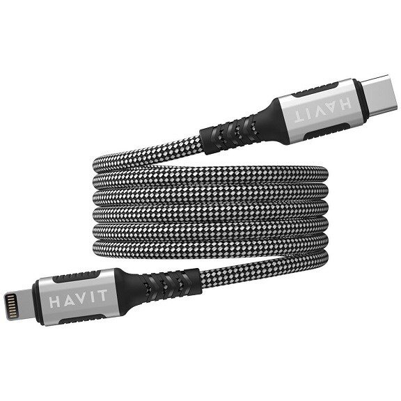 Cablu Date Magnetic USB Type C Lightning 1m Negru