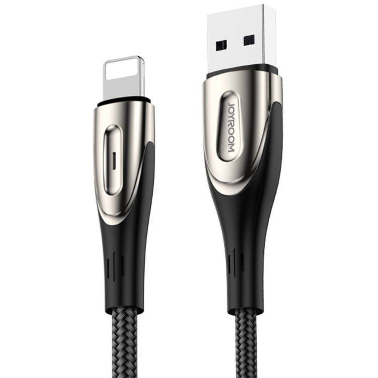 Cablu Date Sharp S-M411  USB  Lightning   2.4A 3m  Negru