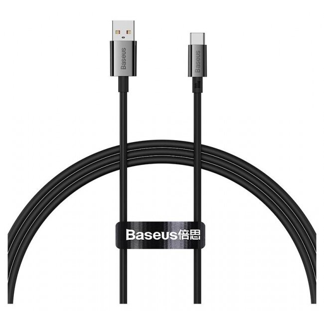 Cablu Date Superior USB A  USB-C 100W 1.5m  Negru