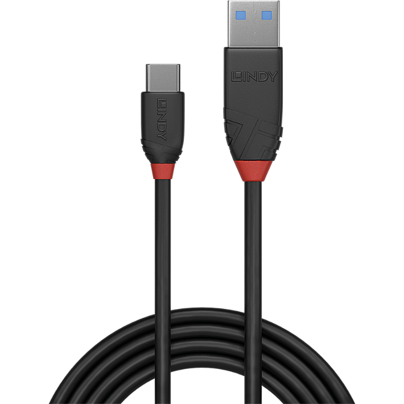 Cablu Date USB-A - USB-C 1m Negru