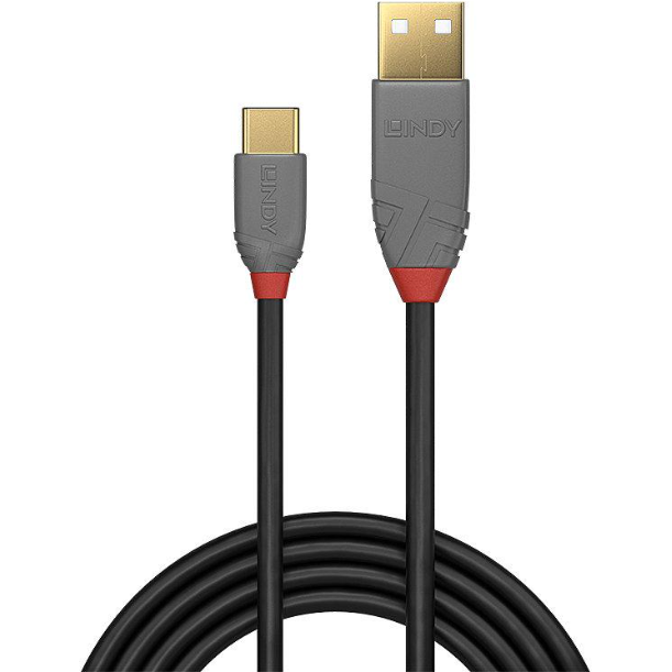 Cablu Date USB-A 2.0 - USB-C  1m  Negru