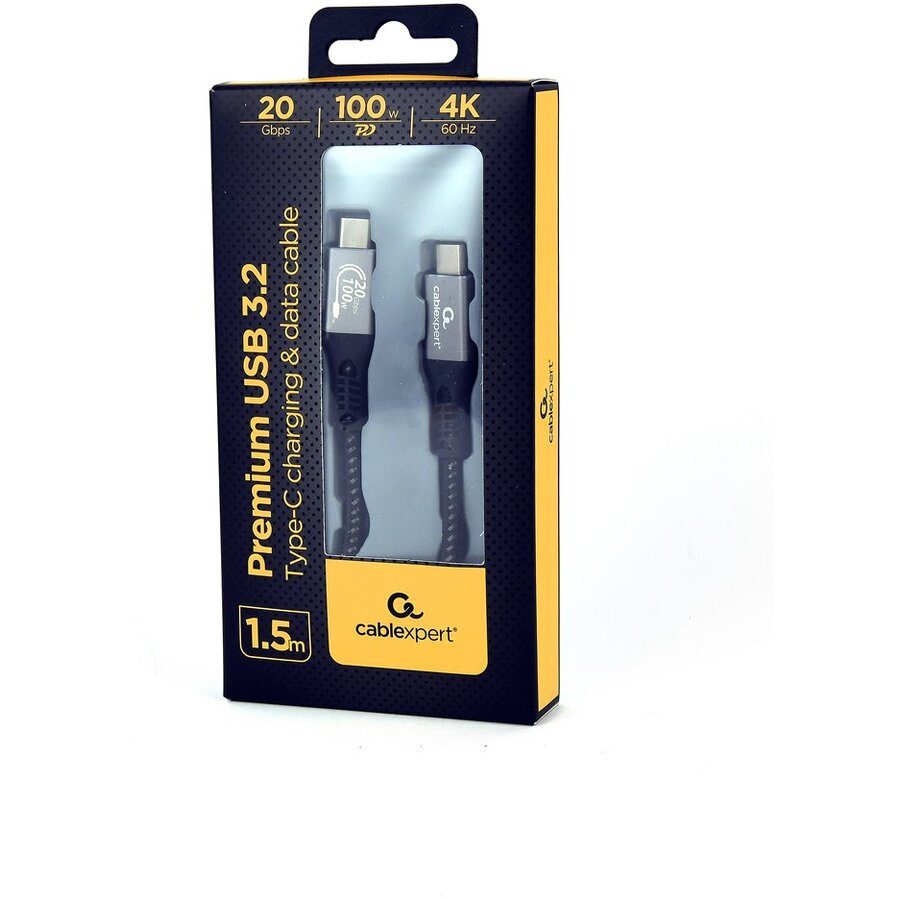 Cablu Date USB C 100W 1.5M   Fast  Charging Negru