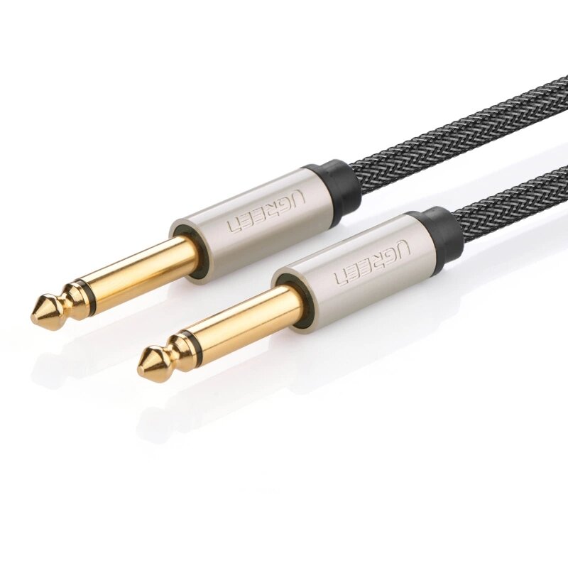 Cablu de date AV128, 2x Jack 6.35mm tata, 5m, Gri