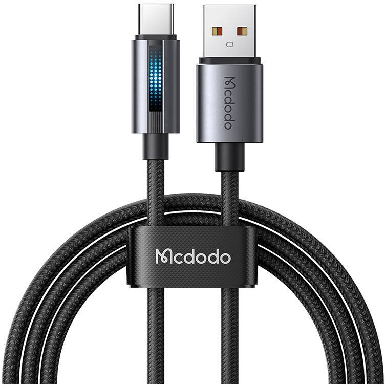 Cablu de date CA-5180, USB/USB-C, 100W, 6A, 1.2m, Negru
