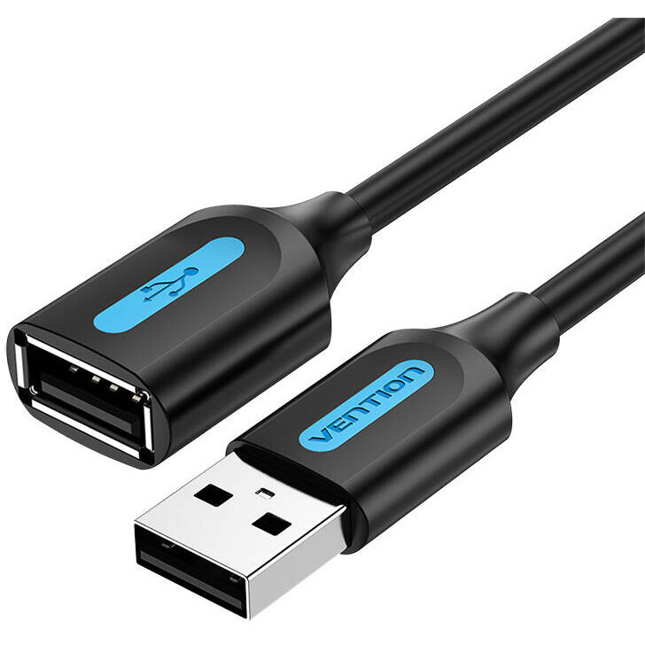 Cablu de date CBIBJ, USB-A tata - USB-A mama, 5m, Negru