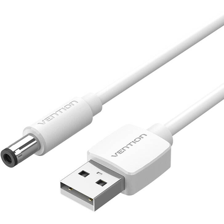 Cablu de date CEYWG, USB/DC 5.5mm, 3A, 1.5m, Alb