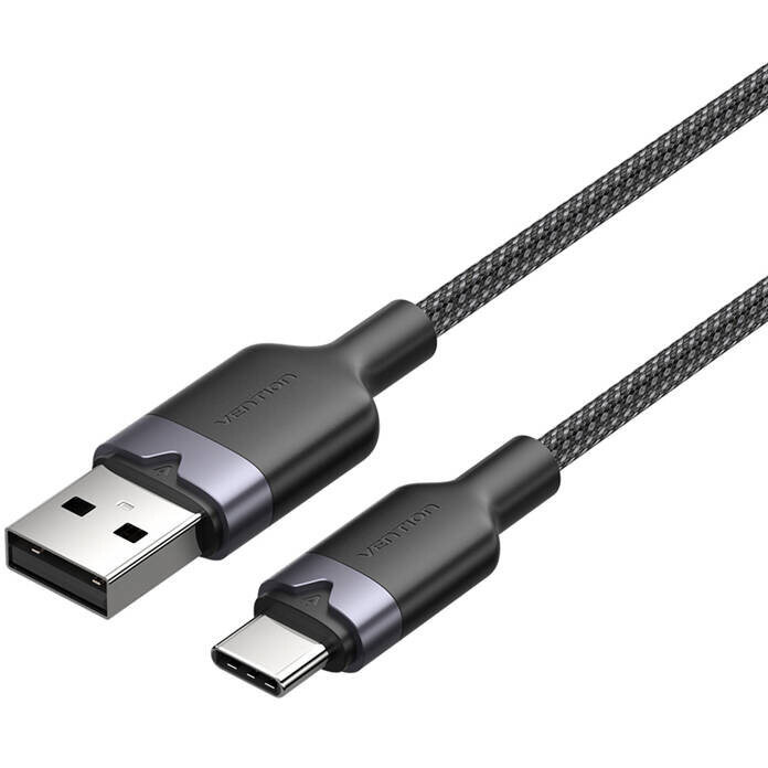Cablu de date CTNBF, USB/USB-C, 3A, 2m, Negru
