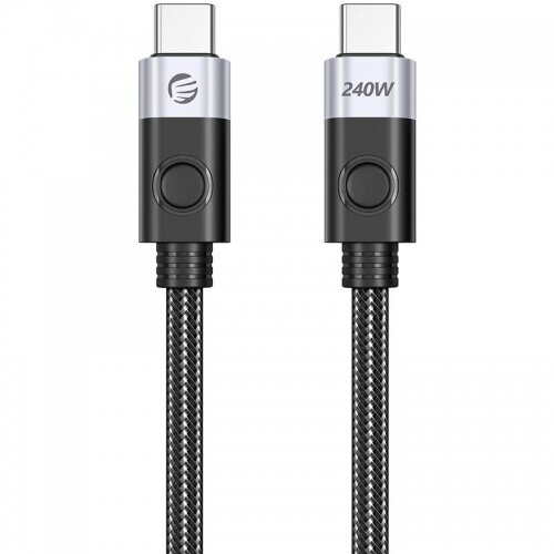 Cablu de Date / Incarcare CC240-40-10-BK-BP USB-C la USB-C 240W Lungime 1M Negru