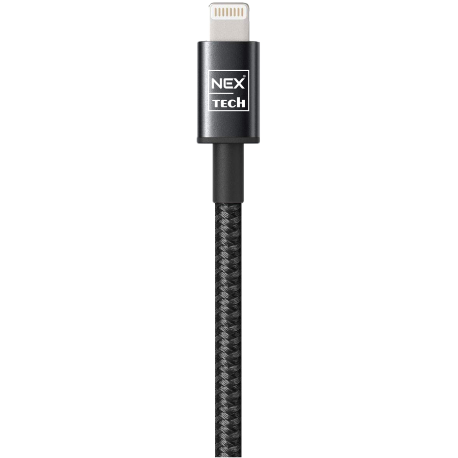 Cablu de date / incarcare TECH USB Lightning PREMIUM 2m Transfer date Incarcare Sincronizare Flexibil Compatibilitate iPhone Negru