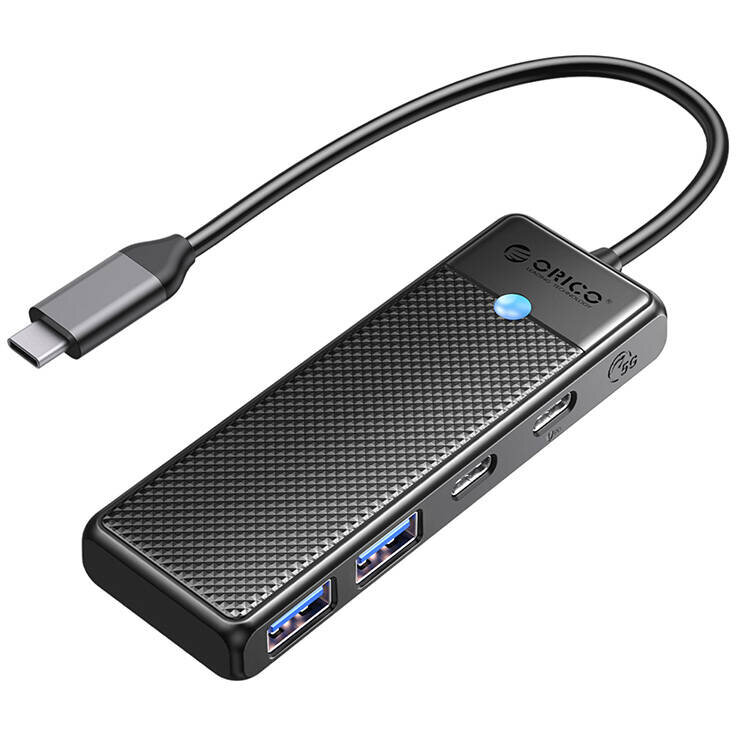 Hub Extern 4in1 2x USB-A 3.0 + 1x USB Type-C 3.0 + PD 100W Negru